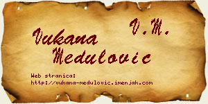 Vukana Medulović vizit kartica